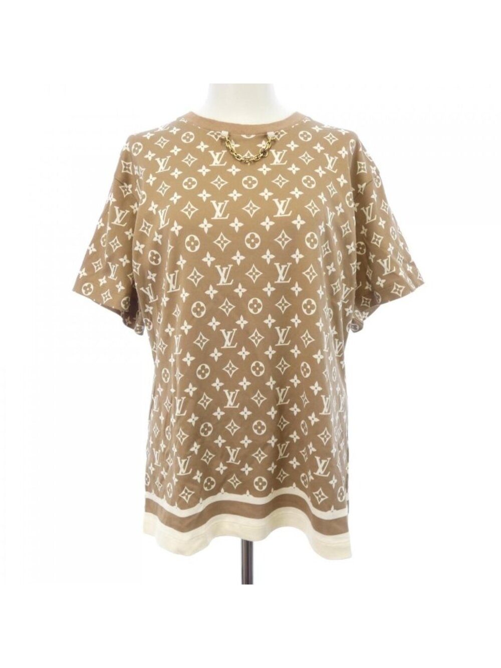 Louis Vuitton Striped Accent Monogram T-Shirt